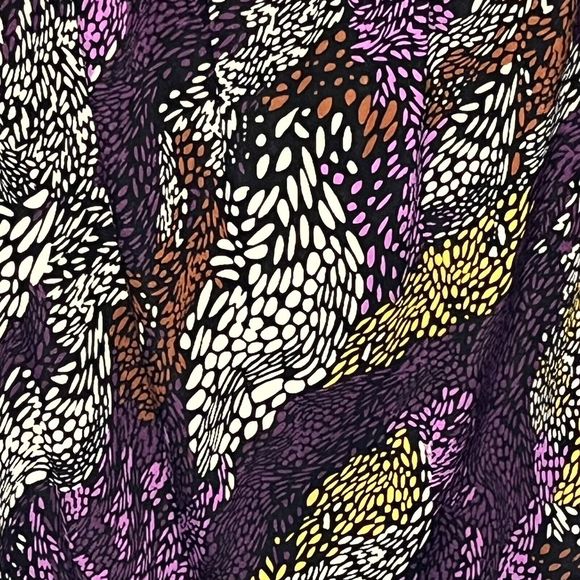 Speechless Womens Tank Top Sleeveless Crochet Purple Black Boho Print Large VGC - Picture 3 of 9